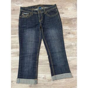 Request Capri Jeans Cuffed Studded Women’s Junior’s Sz 11/30